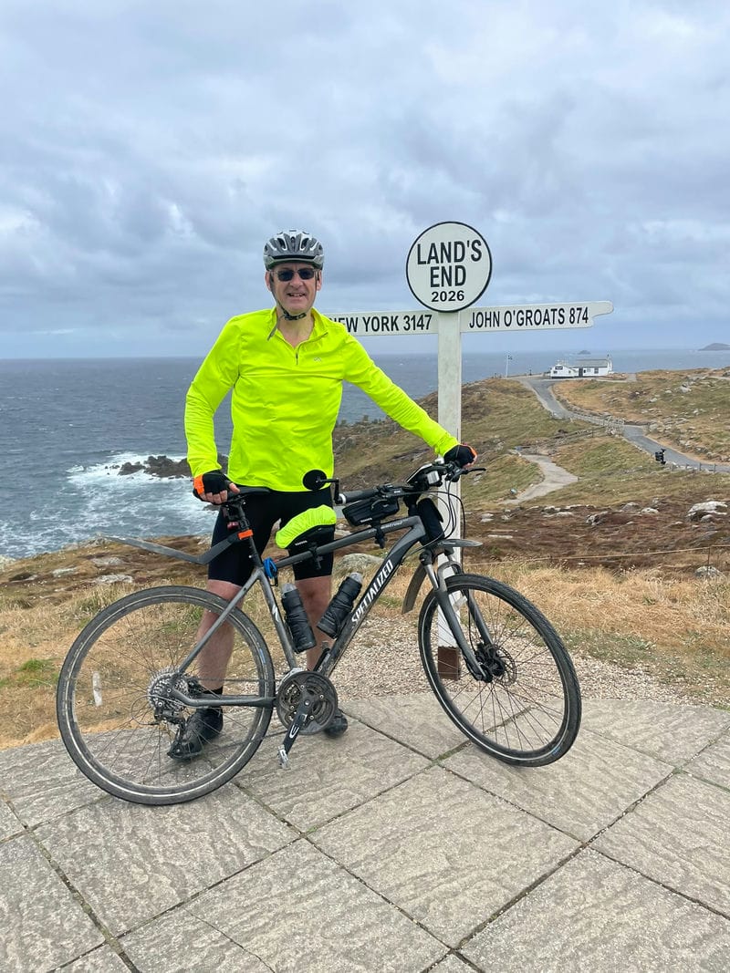 Ride gallery photo at Martin at Land's End Signpost