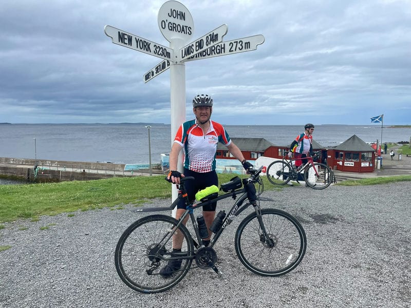 Ride gallery photo at Martin at John o' Groats Signpost
